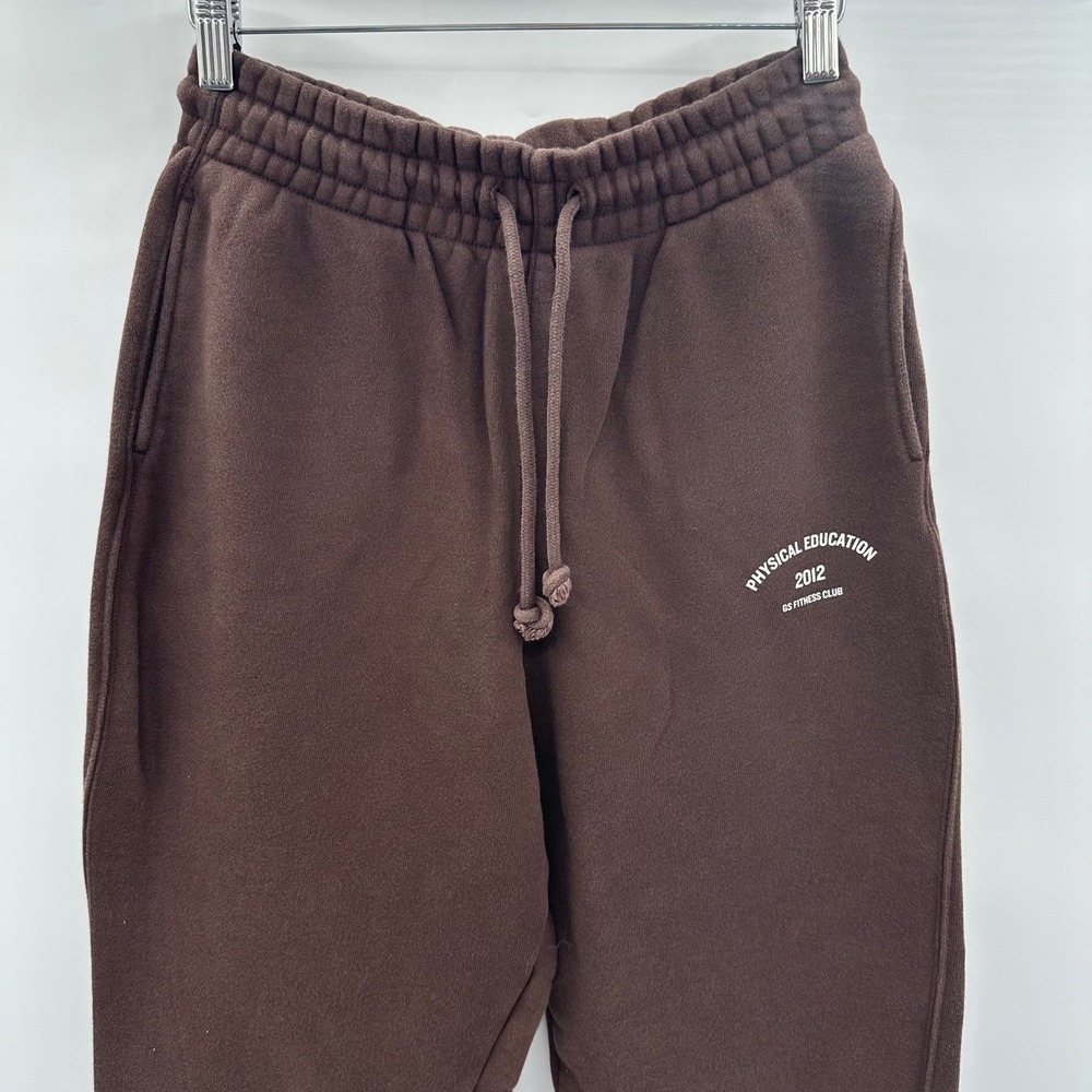 Gymshark Physical Education 2012 GS Fitness Club Brown Joggers Sweatpants Small